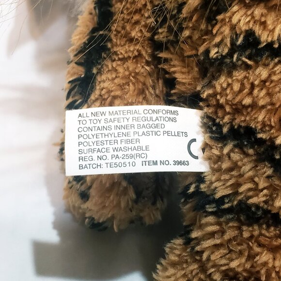 Russ Tiger Cat Plush Stuffed Animal Orange Black 9" - Picture 8 of 9